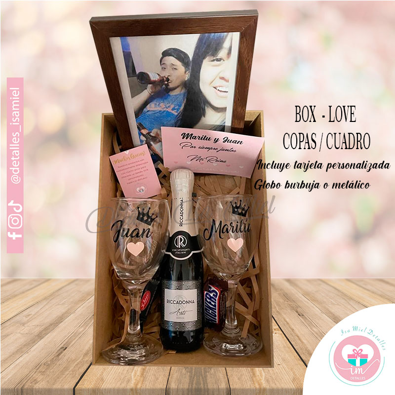 BOX - LOVE COPAS/ CUADRO 